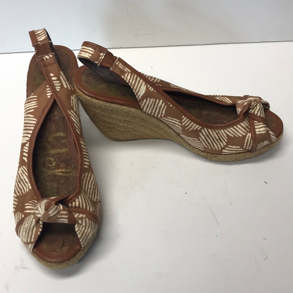 Sam Edelman Tropical Fabric Espadrille Sandals 8M